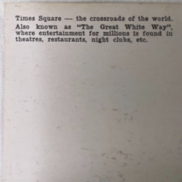 Vintage Postcard New York Times Square The Great White Way Cityscape u - Picture 5 of 6